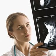 El diagnóstico de osteocondrosis se especifica utilizando un examen x -ray
