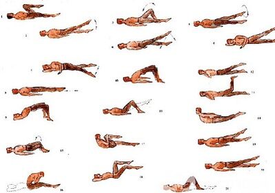 Ejercicios físicos para la osteocondrosis lumbar